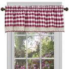 Cortina de Bandô ACHIM Buffalo Check 147x36 cm Bordô e Branco Cortina de Bandô ACHIM Buffalo Check 147x36 cm Bordô e Branco