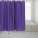Cortina de Banheiro American Crafts Roxa 178x183 cm Poliéster