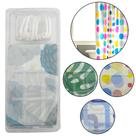 Cortina de box de plastico estampas sortidas com 6 ganchos 180x140cm
