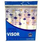 Cortina de Box para Banheiro Vinil Com Visor Retangular 1,35x2m Estampas