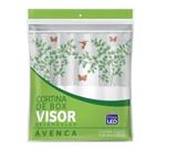 Cortina De Box Vinil Estampado Avenca C/ Ganchos 1,35m X 2m - Plast Leo Cortina De Box Vinil Estampado Avenca C/ Ganchos 1,35m X 2m - Plast Leo