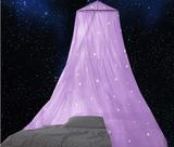 Cortina de cama BCBYou Mosquito Net Glow in Dark Stars 60x260cm