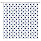 Cortina de chuveiro AEMBEE Polka Dot Blue White Retro Spot 180x180cm