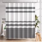 Cortina de chuveiro Amazer Bath Lavável Pano Preto 180x180cm
