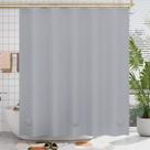 Cortina de chuveiro Amazer Bath Plastic PEVA cinza 180x180cm