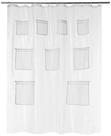 Cortina de Chuveiro Amazon Basics - PEVA 8-Gauge Transparente