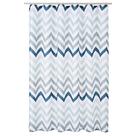 Cortina de chuveiro Amazon Basics, resistente à água, azul Ombre