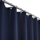 Cortina de chuveiro Barossa Design Waffle Weave 90x180cm Navy