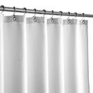 Cortina de chuveiro Barossa Design Waffle Weave 91x163cm branca