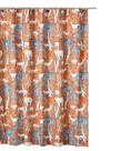 Cortina de chuveiro Benzara Benjara Gin 183 cm Laranja Microfibra