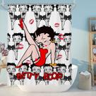 Cortina de chuveiro Bettys B-oops Anime Waterproof 180x180cm