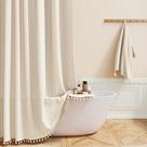 Cortina de chuveiro BTTN Boho Farmhouse Linen Rustic 180x180cm