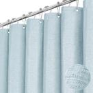 Cortina de chuveiro BTTN Extra Long 182x214cm de linho texturizada