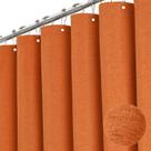 Cortina de Chuveiro BTTN Stall 152x182cm - Laranja - Com 10 Ganchos