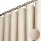 Cortina de chuveiro BTTN Tecido extra longo 182x244cm bege/creme