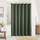 Cortina de chuveiro DUKIYO Olive Green Linen 180x180cm Repelente de Água