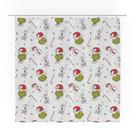 Cortina de chuveiro Franco Grinch Holiday Christmas 180x180cm