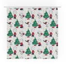 Cortina de chuveiro Franco Peanuts Holiday Christmas 180x180cm Cortina de chuveiro Franco Peanuts Holiday Christmas 180x180cm