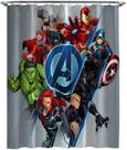 Cortina de chuveiro Jay Franco Marvel Avengers Assembled Kids Cortina de chuveiro Jay Franco Marvel Avengers Assembled Kids