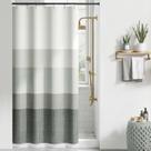 Cortina de chuveiro jinchan 91x183 cm Cinza impermeável