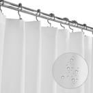 Cortina de chuveiro LiBa Tecido Branco Heavy Duty 180x180cm