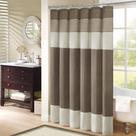 Cortina de chuveiro Madison Park Amherst Faux Silk 180x180cm Natural
