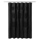 Cortina de chuveiro Mrs Awesome Black Fabric 180x180cm à prova de água