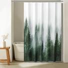 Cortina de chuveiro ORTIGIA Misty Forest 150x180cm Impermeável