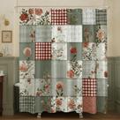 Cortina de chuveiro RASEONG Farmhouse Country Patchwork 180x180cm Cortina de chuveiro RASEONG Farmhouse Country Patchwork 180x180cm