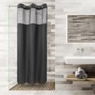 Cortina de chuveiro River Dream Dotted Waffle Weave 90x190cm Grafite