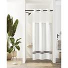 Cortina de chuveiro River Dream Stall com forro de encaixe 36x74 Cortina de chuveiro River Dream Stall com forro de encaixe 36x74