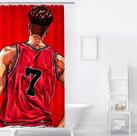 Cortina de chuveiro Slams Dunks Rukawas Kaedes Anime 180x180cm