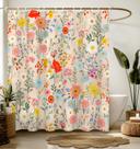 Cortina de chuveiro Stanoha Boho Modern Yellow Floral 180x180cm