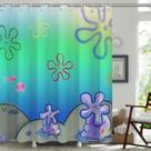 Cortina de chuveiro TSLOVER Anime Beach Waterproof 183x198 cm