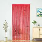 Cortina de corda YaoYue 100x200cm Divisória de quarto vermelho vinho