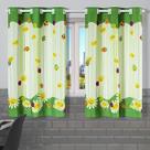 Cortina de Cozinha 2,20m x 1,30m Estampada Decorativa para Janela Alta Resolução