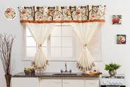 Cortina de Cozinha 3,00x1,40 Com Bando Varão Simples Diversas Estampas Cortina de Cozinha 3,00x1,40 Com Bando Varão Simples Diversas Estampas
