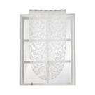 Cortina De Cozinha Moderna Branca E Preta, Curta, Com Amarração, Para Janela Balão, Painel De Tule Cortina De Cozinha Moderna Branca E Preta, Curta, Com Amarração, Para Janela Balão, Painel De Tule