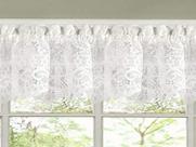 Cortina de Cozinha Valance Sweet Home Collection Hopewell - Branca