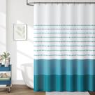 Cortina de Ducha Impermeable Jinchan Azul Blanco Boho 178x183 cm Cortina de Ducha Impermeable Jinchan Azul Blanco Boho 178x183 cm