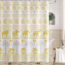 Cortina de Ducha jinchan Boho Tropical Elefante 180x180 cm Cortina de Ducha jinchan Boho Tropical Elefante 180x180 cm