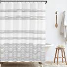 Cortina de Ducha jinchan Melody Gris y Blanco 180x180 cm Cortina de Ducha jinchan Melody Gris y Blanco 180x180 cm