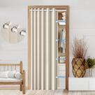 Cortina de entrada HMYI 100% Blackout Faux Linen W45xL80cm Sand