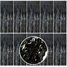 Cortina de Flecos de Papel Metálico Negra con Onda AMONE 1x2 m