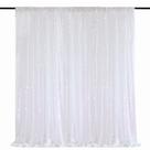 Cortina de fundo de lantejoulas QueenDream White Iridescent 2,4x2,4m Cortina de fundo de lantejoulas QueenDream White Iridescent 2,4x2,4m