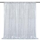 Cortina de fundo QueenDream Silver Sequin 2,1 m x 2,1 m Cortina de fundo QueenDream Silver Sequin 2,1 m x 2,1 m