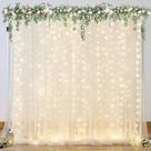 Cortina de fundo Suppromo Champagne Tule com luzes 3x3m