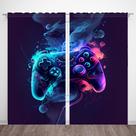 Cortina de janela DOTOOMA Blue Purple Gradient 210x213cm 2 painéis