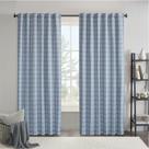 Cortina de janela Madison Park Anaheim Thermal Denim Blue 50x84cm