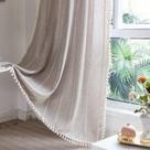 Cortina de janela RoomTalks Boho Farmhouse 214x132cm Algodão